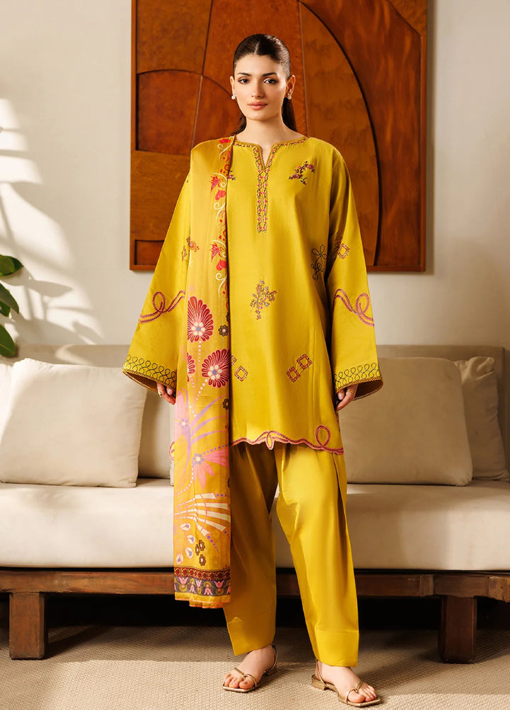 Mistfall Ramadan Edit by Panache Women RTW Embroidered Cotton 3 Piece Rosette - Casual Collection