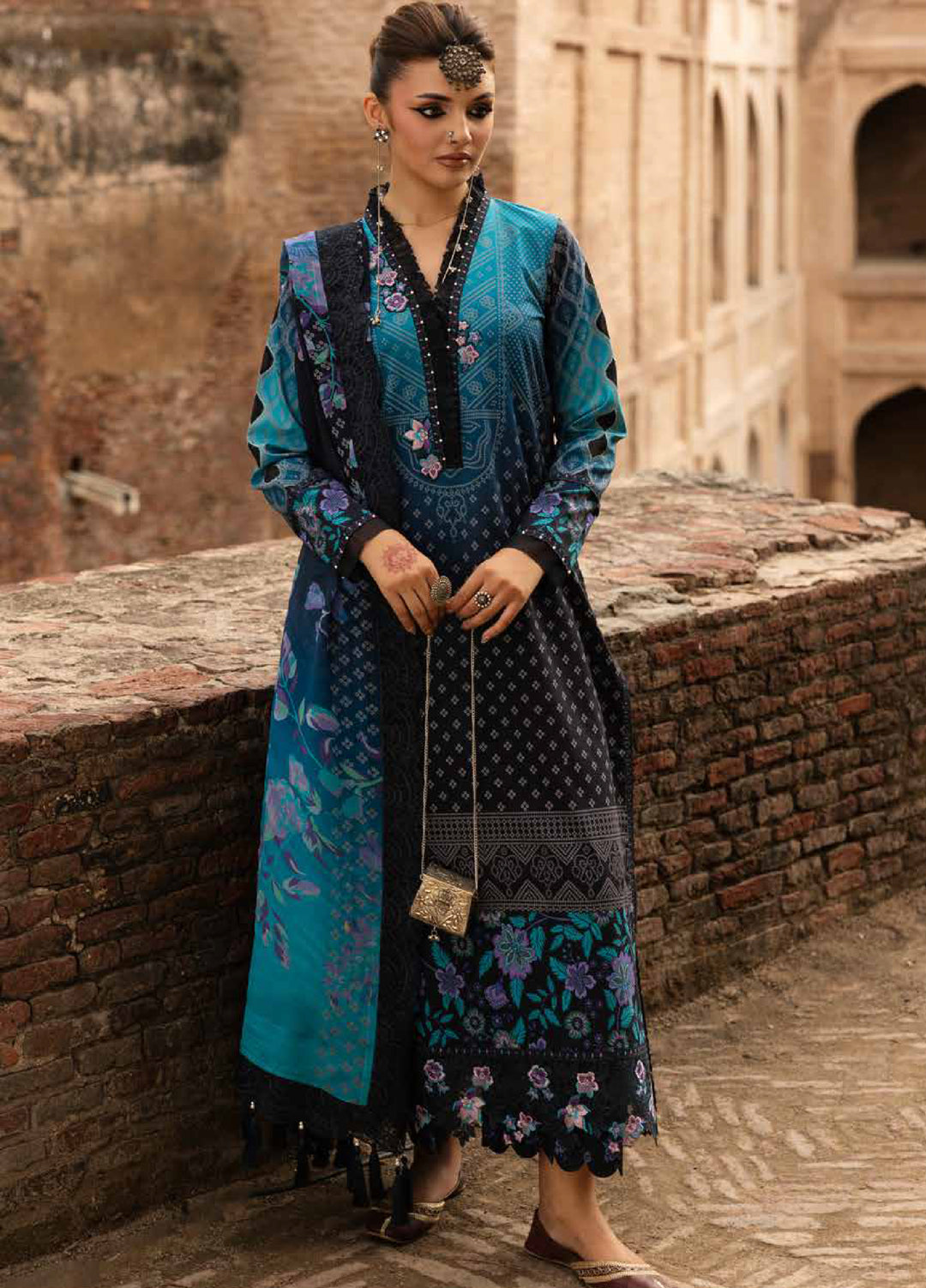 Chunri by Charizma Unstitched Embroidered Lawn 3 Piece Suit CHR26UCL CHN6-04 - Summer Collection