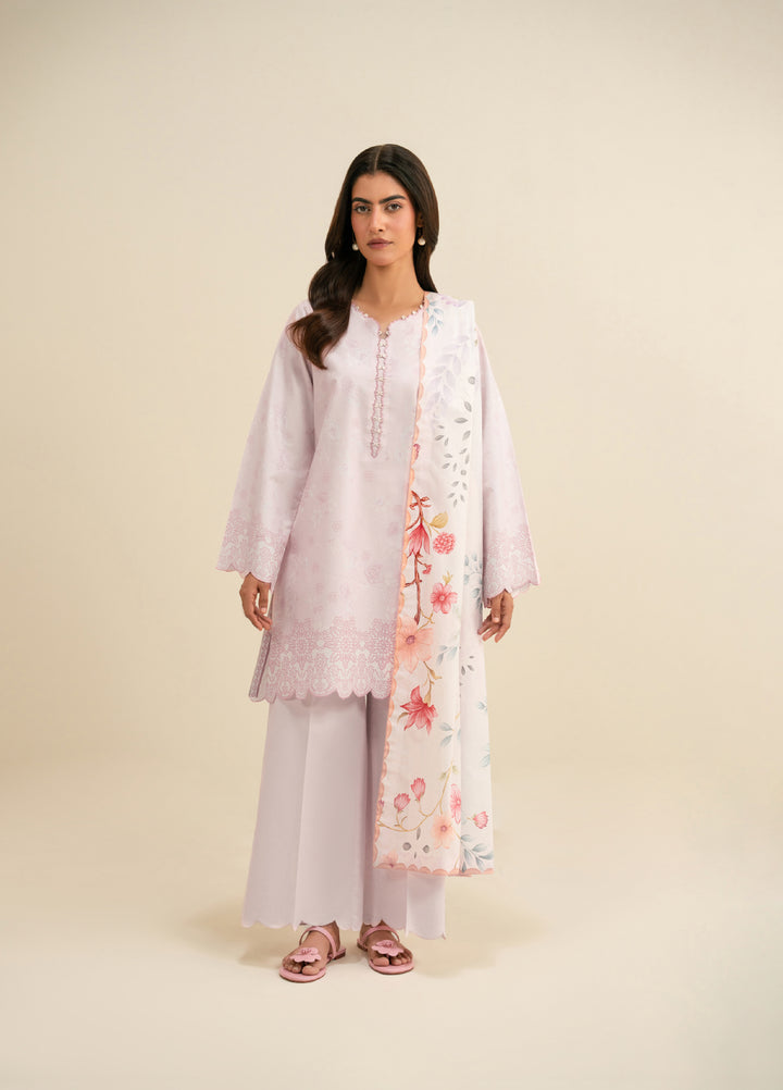 Seran Essentials Unstitched Printed Lawn 3 Piece Suit SN26UEL Liliane D-07 - Lawn Collection
