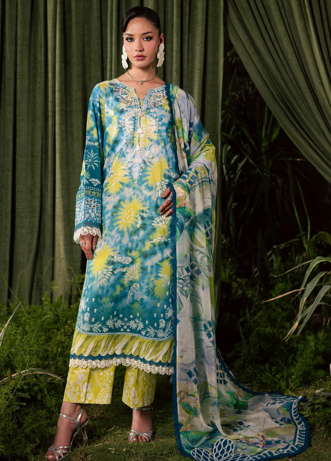 Daily Delight by Nureh Unstitched Embroidered Lawn 3 Piece Suit NU26UDDL DD-31 - Summer Collection
