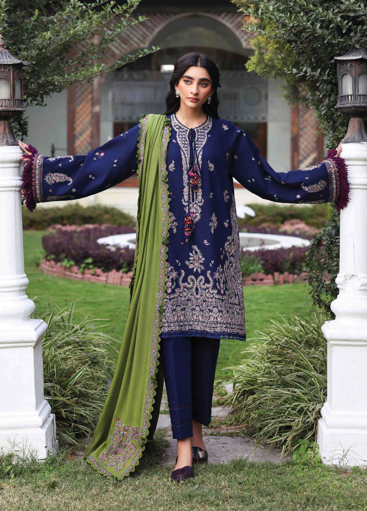 Amaris by Republic Womenswear Unstitched Luxury Shawl Khaddar Embroidered Suits 3 Piece RW25AS D-1 - Winter Collection