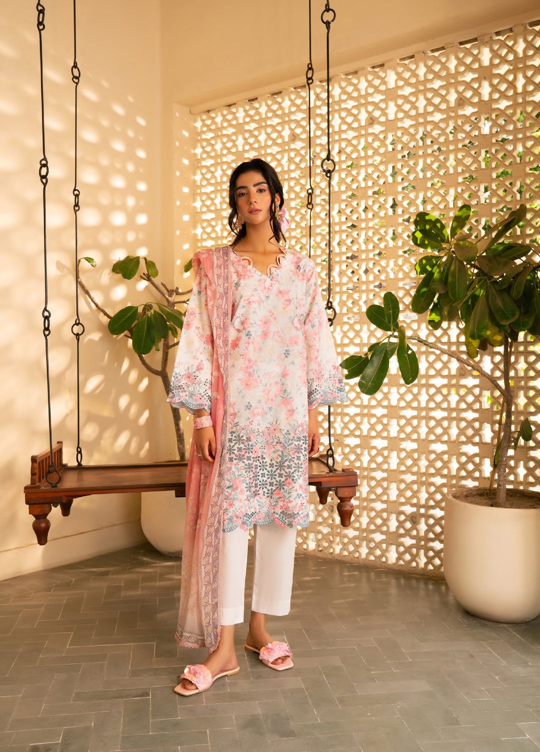Bagh by Rashid Textiles Unstitched Embroidered Lawn 3 Piece Suit RT26UBL 3721 - Casual Collection