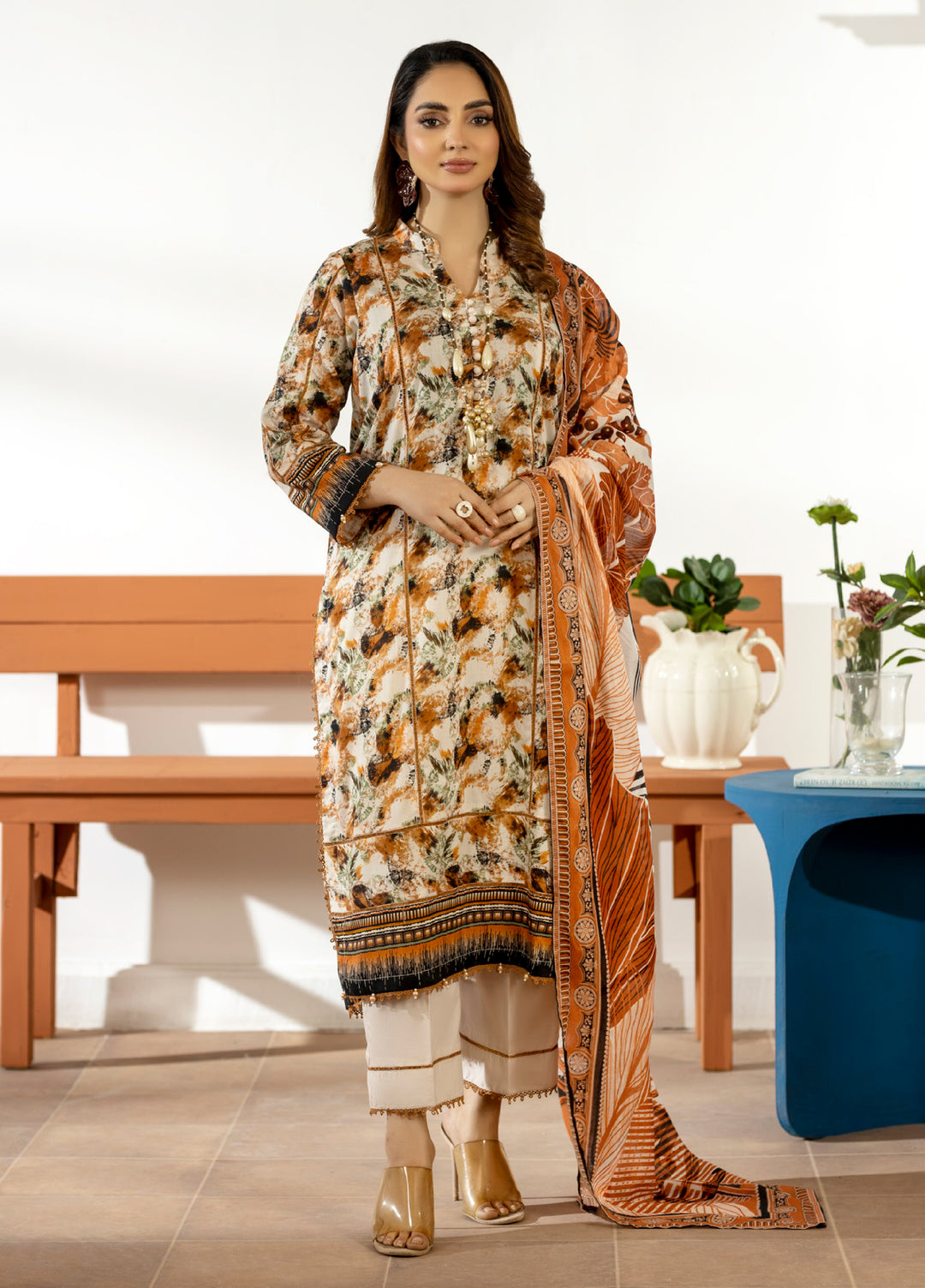 Salina by Regalia Textiles Unstitched Digital Printed Lawn 3 Piece Suit RG26SUVIII D-10 - Summer Collection