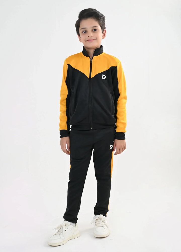 IQ Exclusive Kids Track Suit Fleece 2 PieceGolden Stride Tracksuit-Unisex Kids - Winter Collection