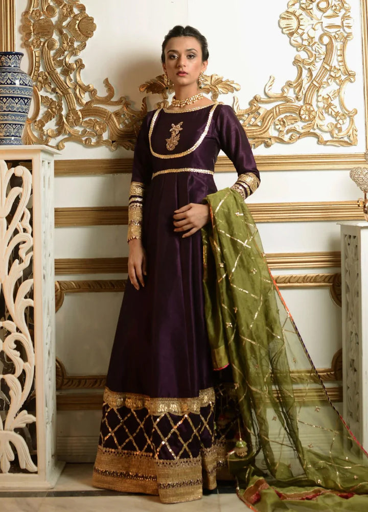 Luxe By Hues Atelier Women Pret 2 Piece Gota Heirloom Anarkali - Formals Collection