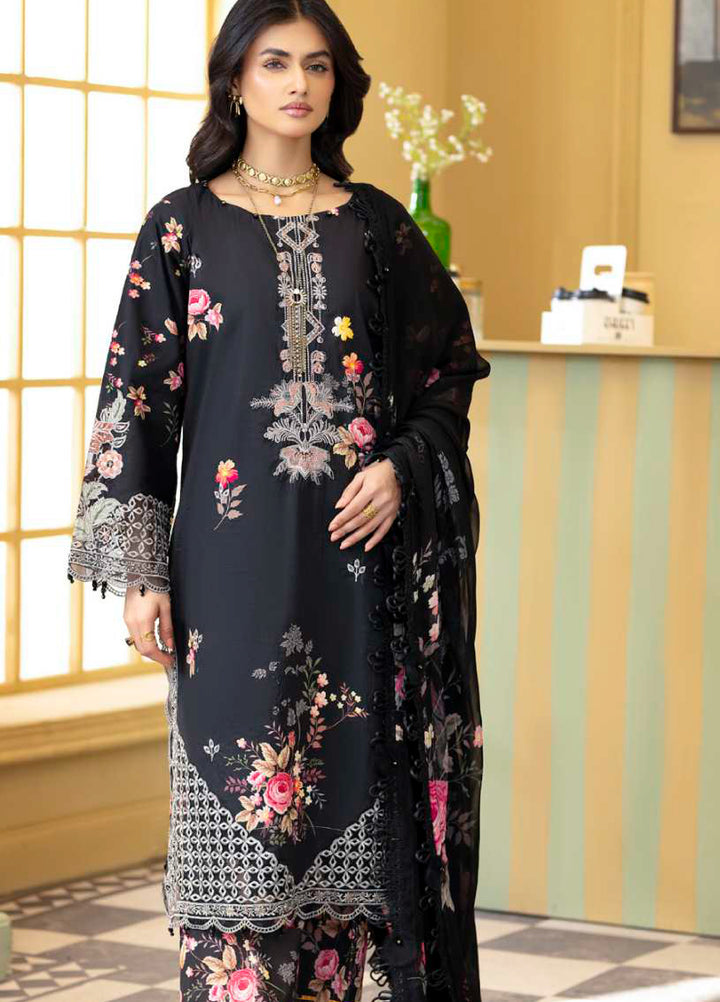 Al Zohaib Unstitched Applique Embroidered Lawn 3 Piece Suit AZ26UAL D-3 - Summer Collection