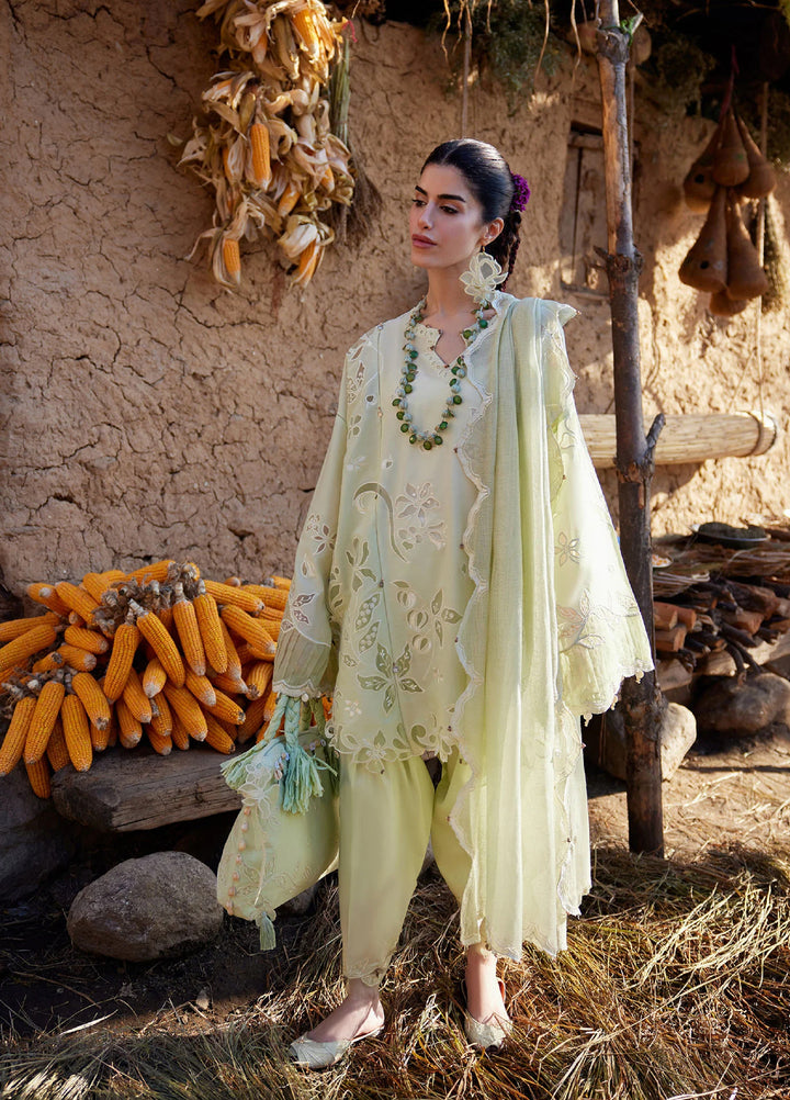 Meili by Zaha Unstitched Embroidered Lawn 3 Piece Suit ZK26UML ZL26-14B - Festive Collection