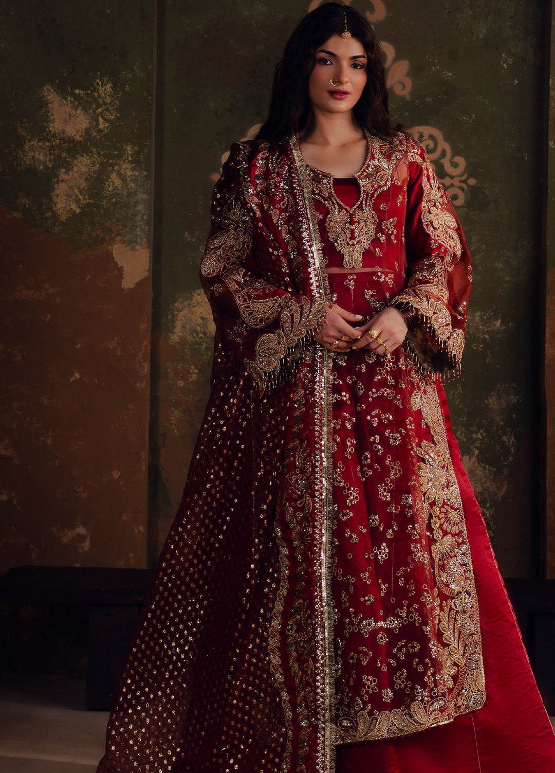 Jahan Ara by Zarposh Unstitched Embroidered Organza 3 Piece Suit ZP26UWJ SITARA - Wedding Collection
