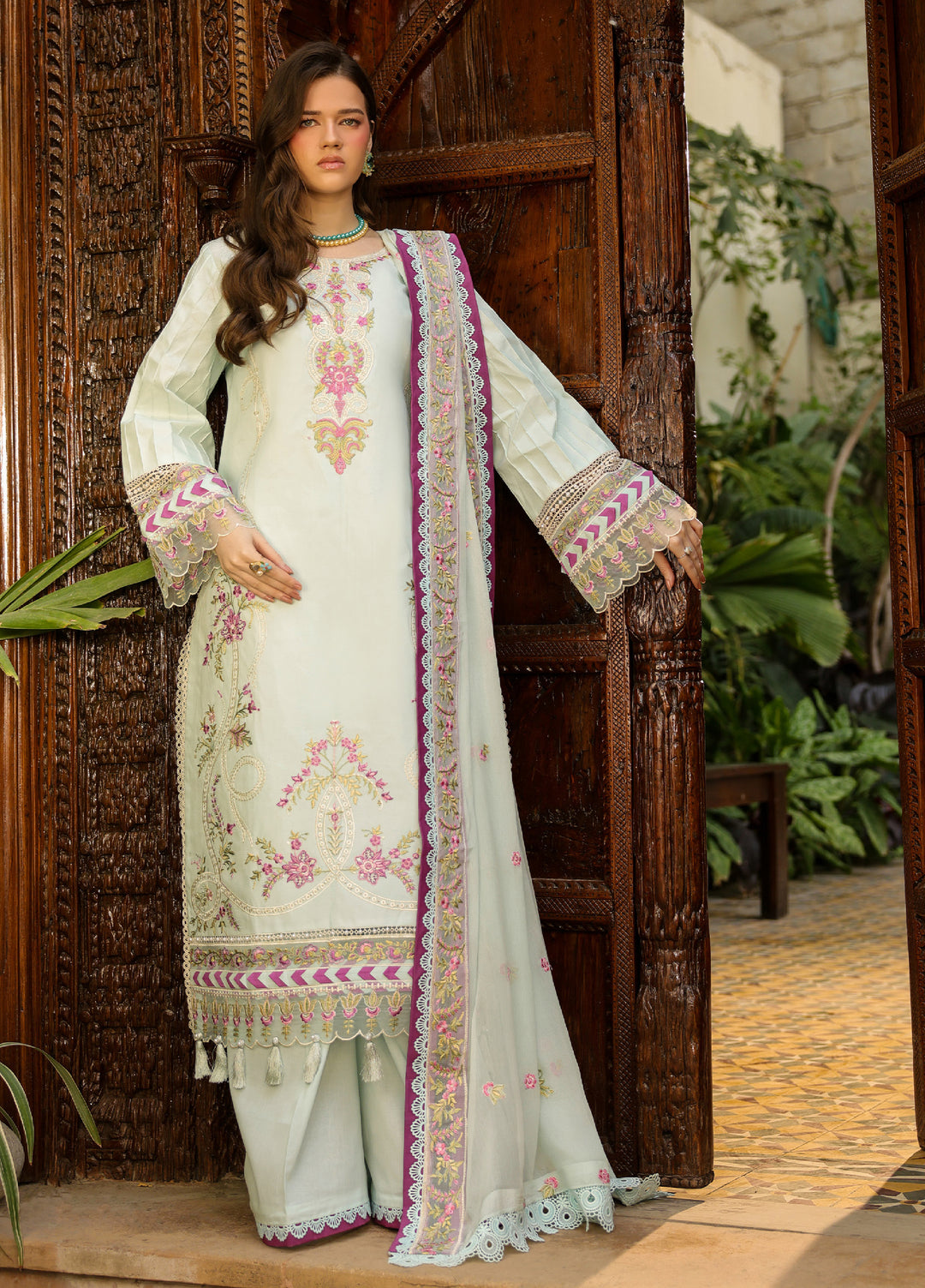 Shanaya by Mahnur Unstitched Embroidered Lawn 3 Piece Suit MN26USL SH-04 - Summer Collection