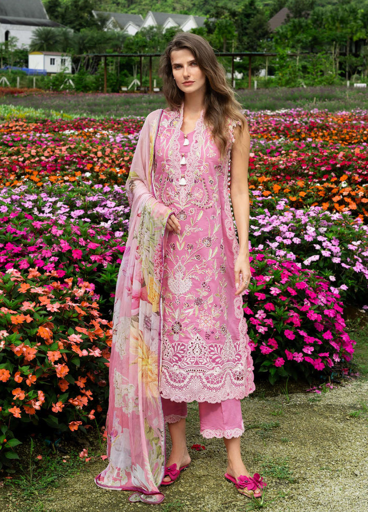 The Secret Garden by Mushq Hemline Unstitched Lawn 3 Piece Suit MU26USG D-16B Whimsical Scent - Summer Collection