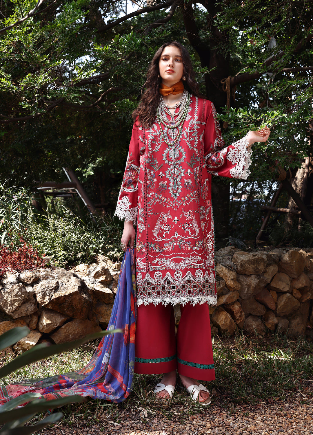 Belle Saison by Esmel Unstitched Embroidered Lawn 3 Piece Suit EML26ULB Sylea EUNSS260210 - Festive Collection