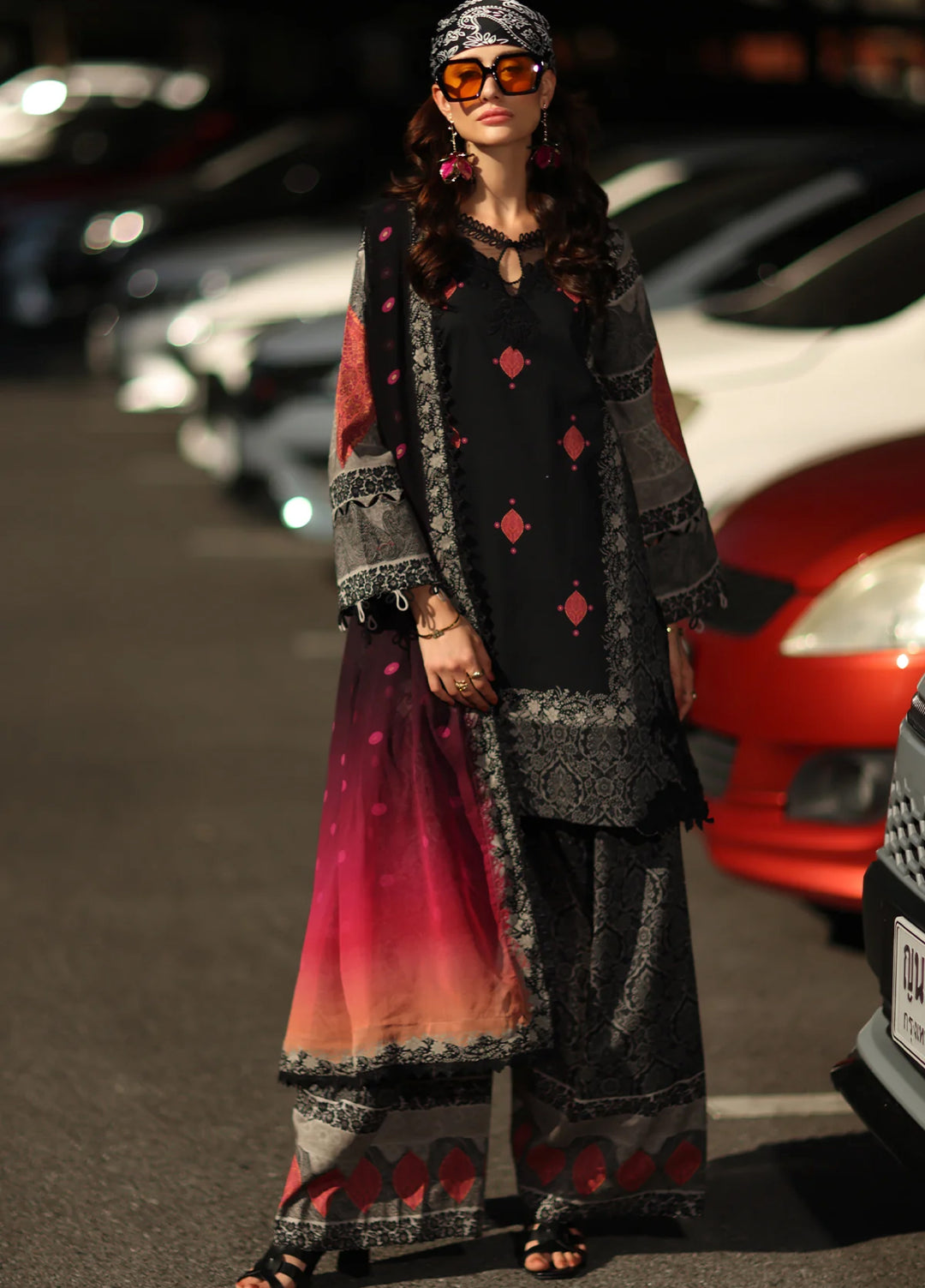 Andaaz by Charizma Unstitched Embroidered Lawn 3 Piece Suit CHR26UAL CAD6-05 - Summer Collection