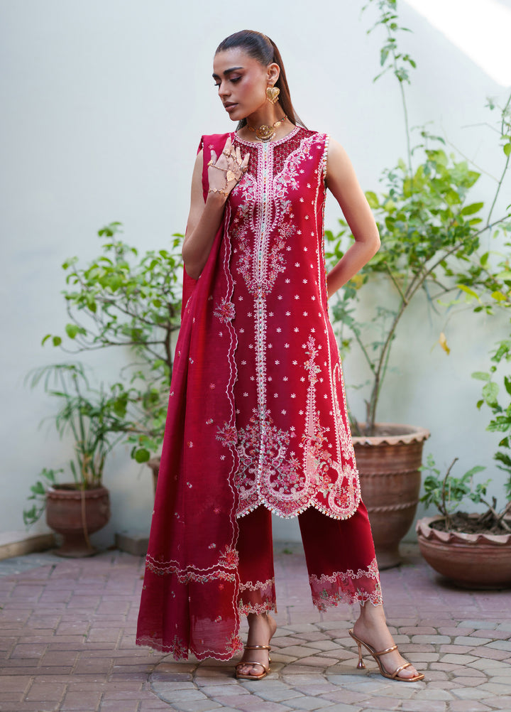 Heritage Dore by Bin Ilyas Unstitched Embroidered Lawn 3 Piece Suit BI26UHD 17-6A - Summer Collection