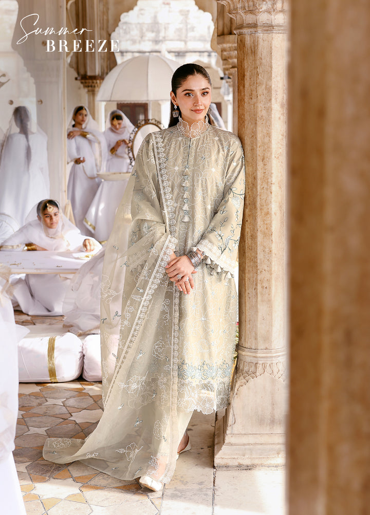 Cross Stitch Unstitched Embroidered Premium Lawn 3 Piece Suit CS26UCPL D8 SUMMER BREEZE - Eid Collection