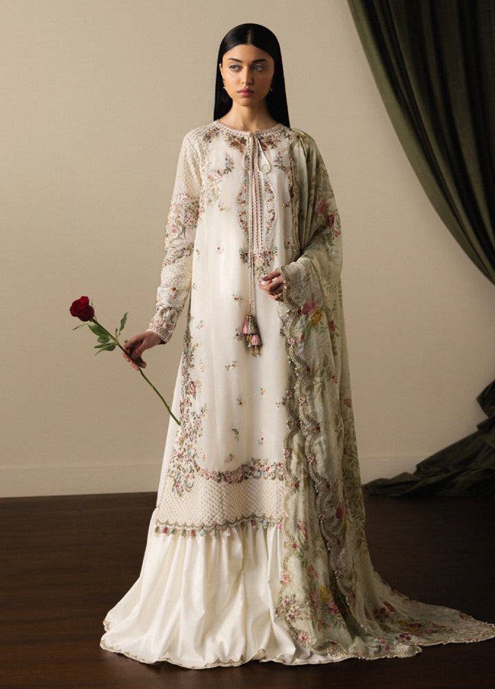 Satori by Zara Shahjahan Unstitched Embroidered Lawn 3 Piece Suit ZS26USL D-5 SHIORI - Summer Collection