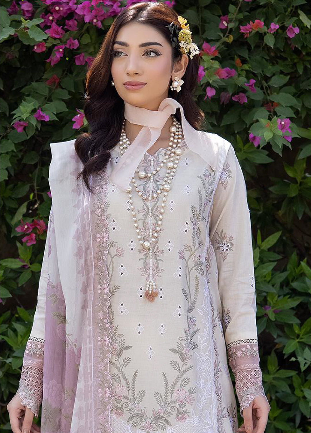 Inara by Javairia Women RTW Embroidered Lawn 3 Piece Suit IN26PJF Noori - Festive Collection