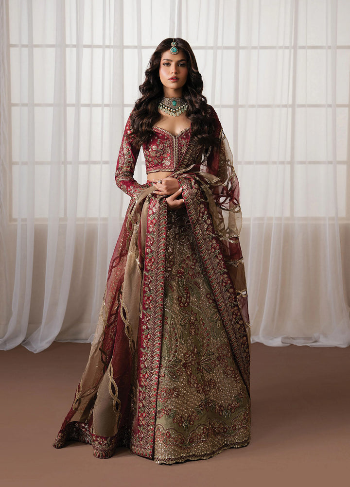 Qurbat by Ayzel Unstitched Embroidered Silk 3 Piece Suit AAF26UQ D-5 Mulaaqat - Festive Collection