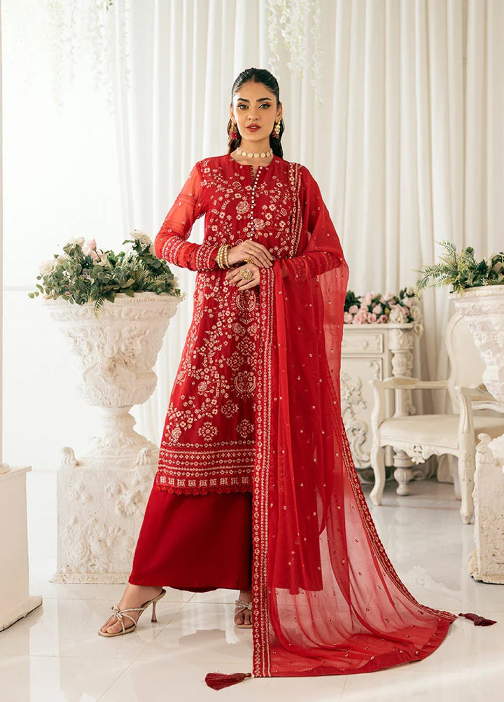 Signature by Salitex Embroidered Chiffon Suits Unstitched 3 Piece SUNS7CH027UT - Summer Collection
