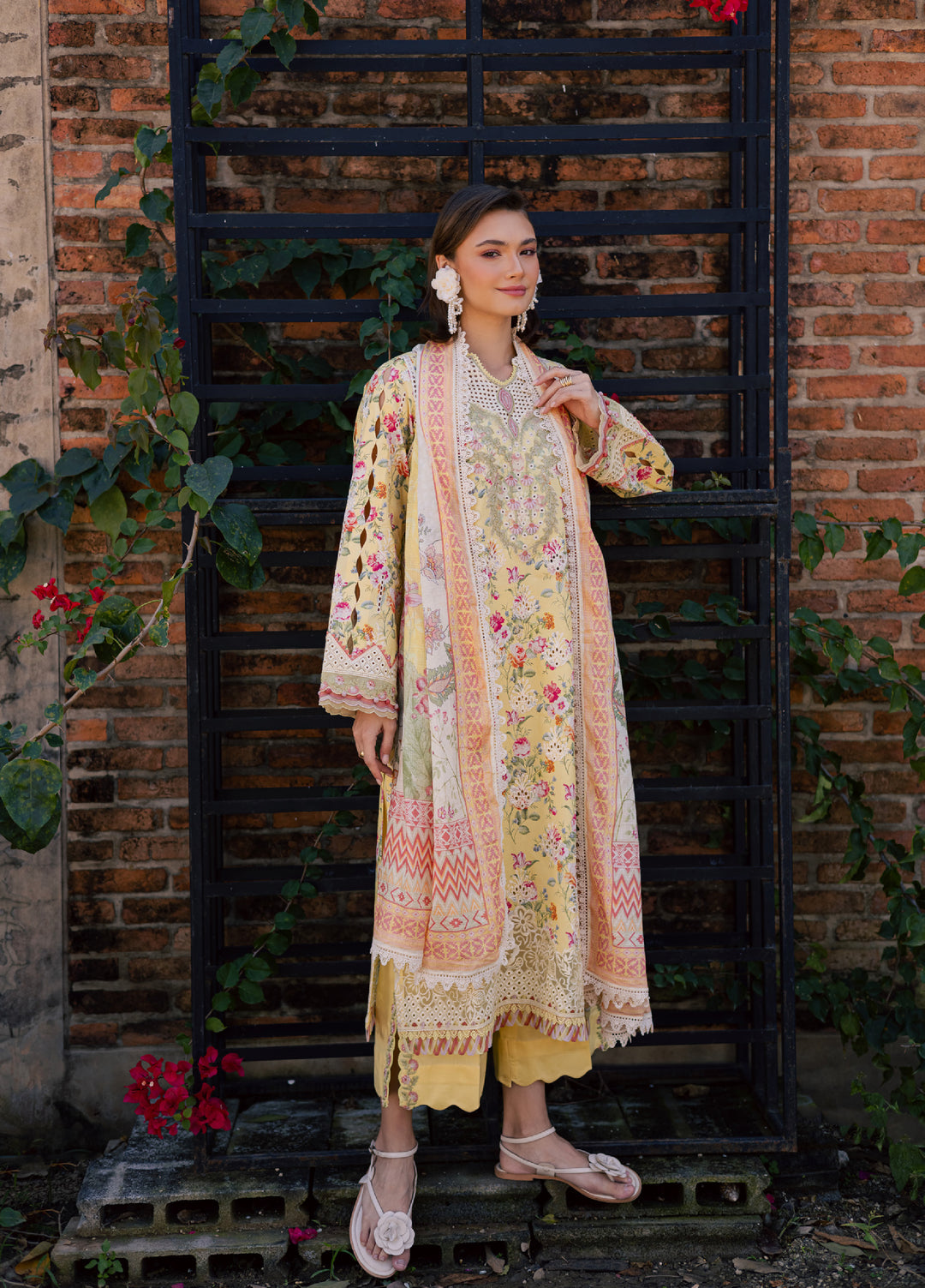 Shezlin by Aabyaan Unstitched Embroidered Chikankari 3 Piece Suit ABY26UCS ZEHRAAYE - Eid Collection