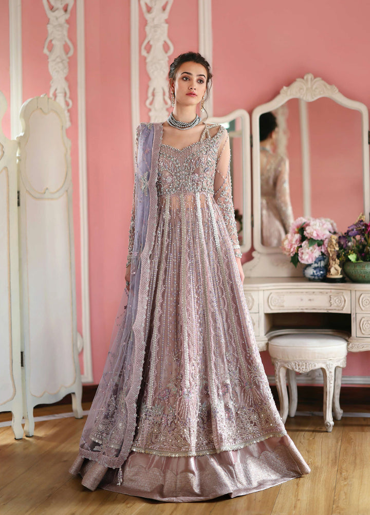 The Muse by Mushq Unstitched Net Embroidered Suits 3 Piece MU26TM Dianna - Wedding Collection