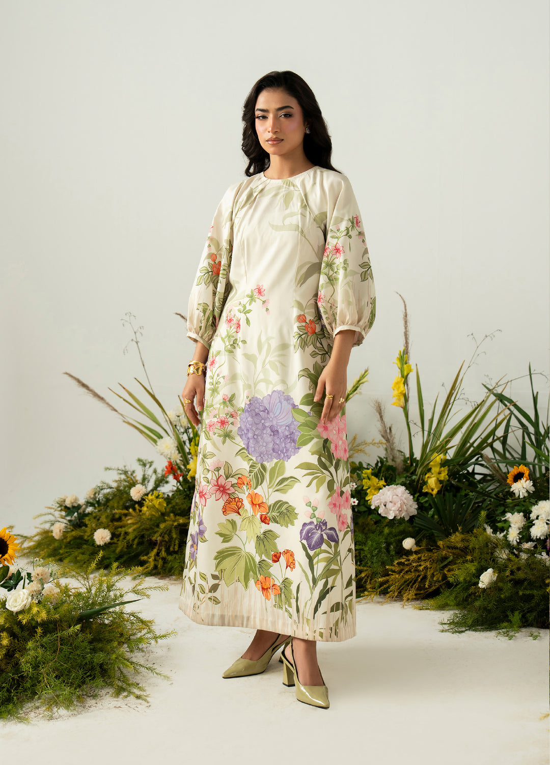 Folds by Zarposh RTW Printed Crepe 2 Piece Suit ZR26PF AERIS - Casual Collection