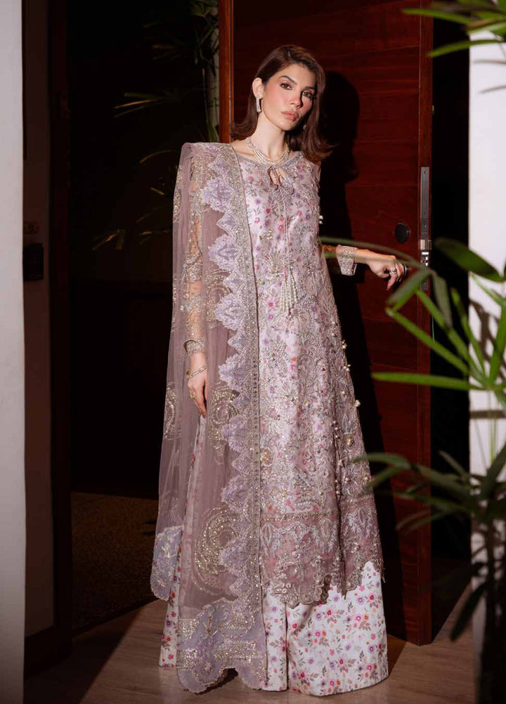 Elaya Luxury by Nureh Unstitched Net Embroidered 3 Piece Suit NU26EL NEL-85 - Festive  Collection