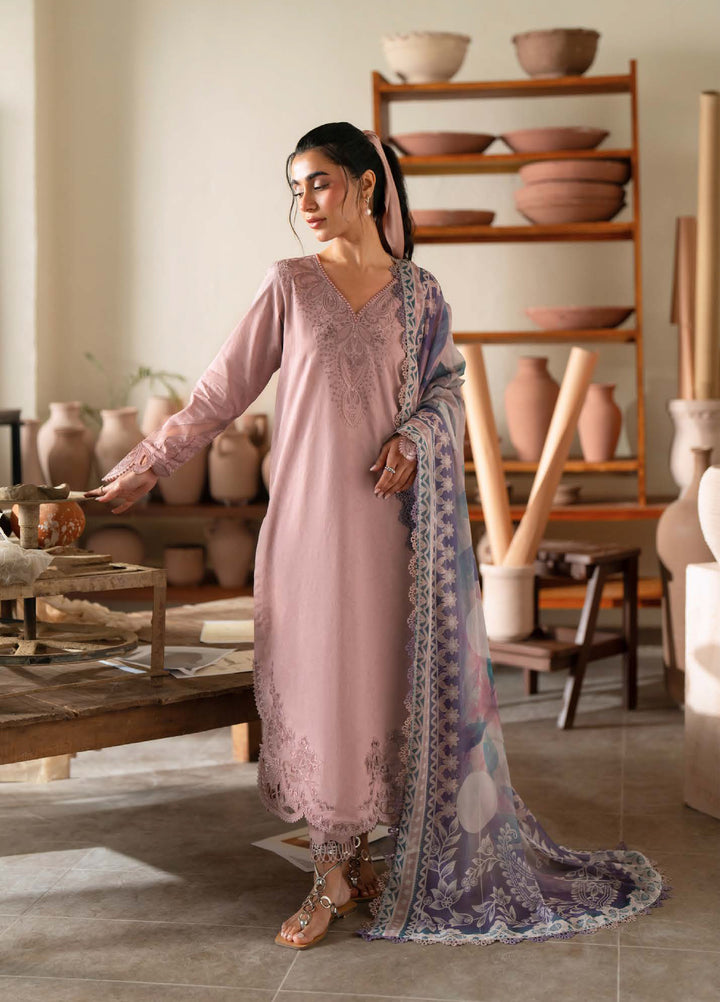 Raha by Nureh Unstitched Embroidered Jacquard Lawn 3 Piece Suit NU26URJ NE-238 - Festive Collection