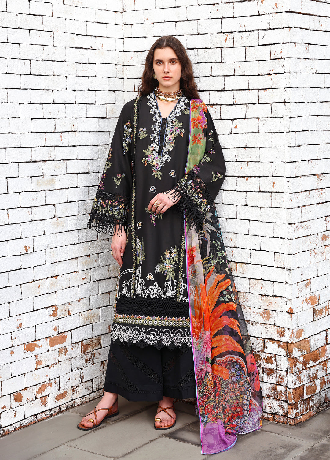 Belle Saison by Esmel Unstitched Embroidered Lawn 3 Piece Suit EML26ULB Elvire EUNSS260212 - Festive Collection