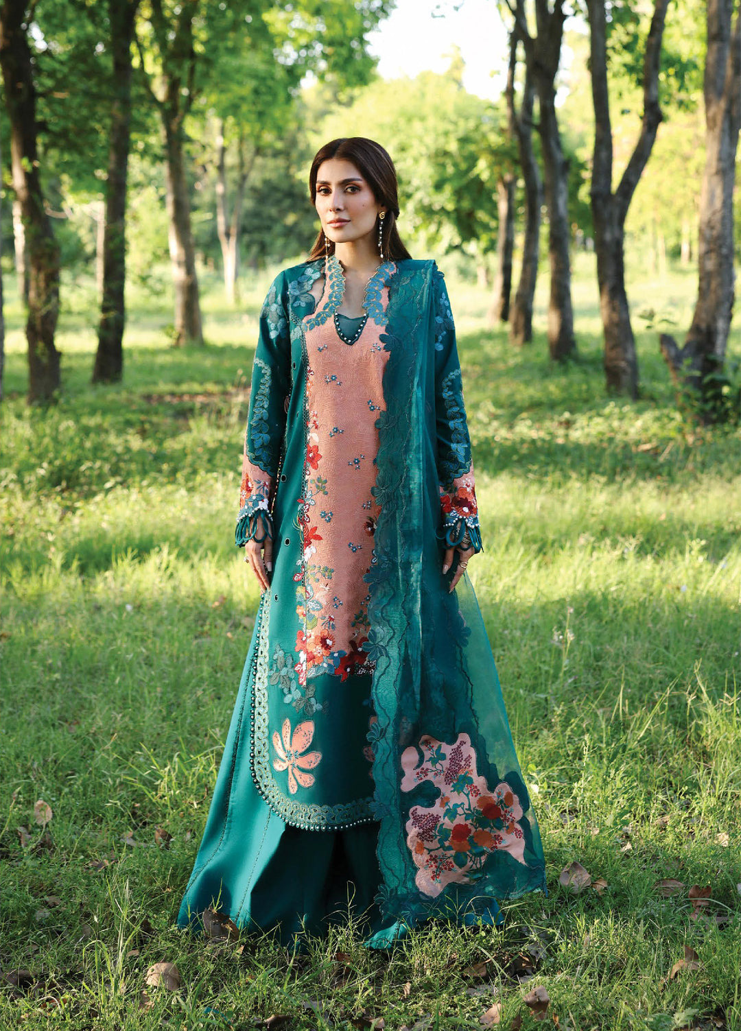 A-Lawn by Afrozeh Unstitched Embroidered Lawn 3 Piece Suit AF26UAL Daliya FWU-0067-3PO - Eid Collection