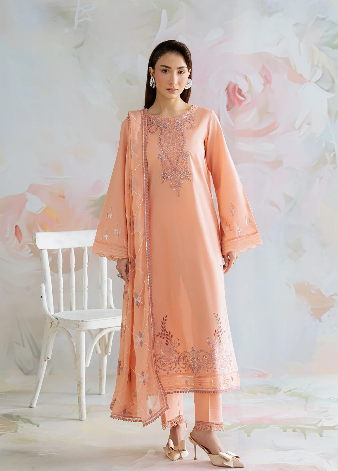 Core by Daria Clothing Unstitched Embroidered Lawn 3 Piece Suit DC26UCL DA-75 - Summer Collection