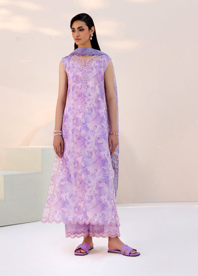 Azzal Unstitched Printed Lawn 3 Piece Suit AZL26UPL AZL-141 - Summer Collection
