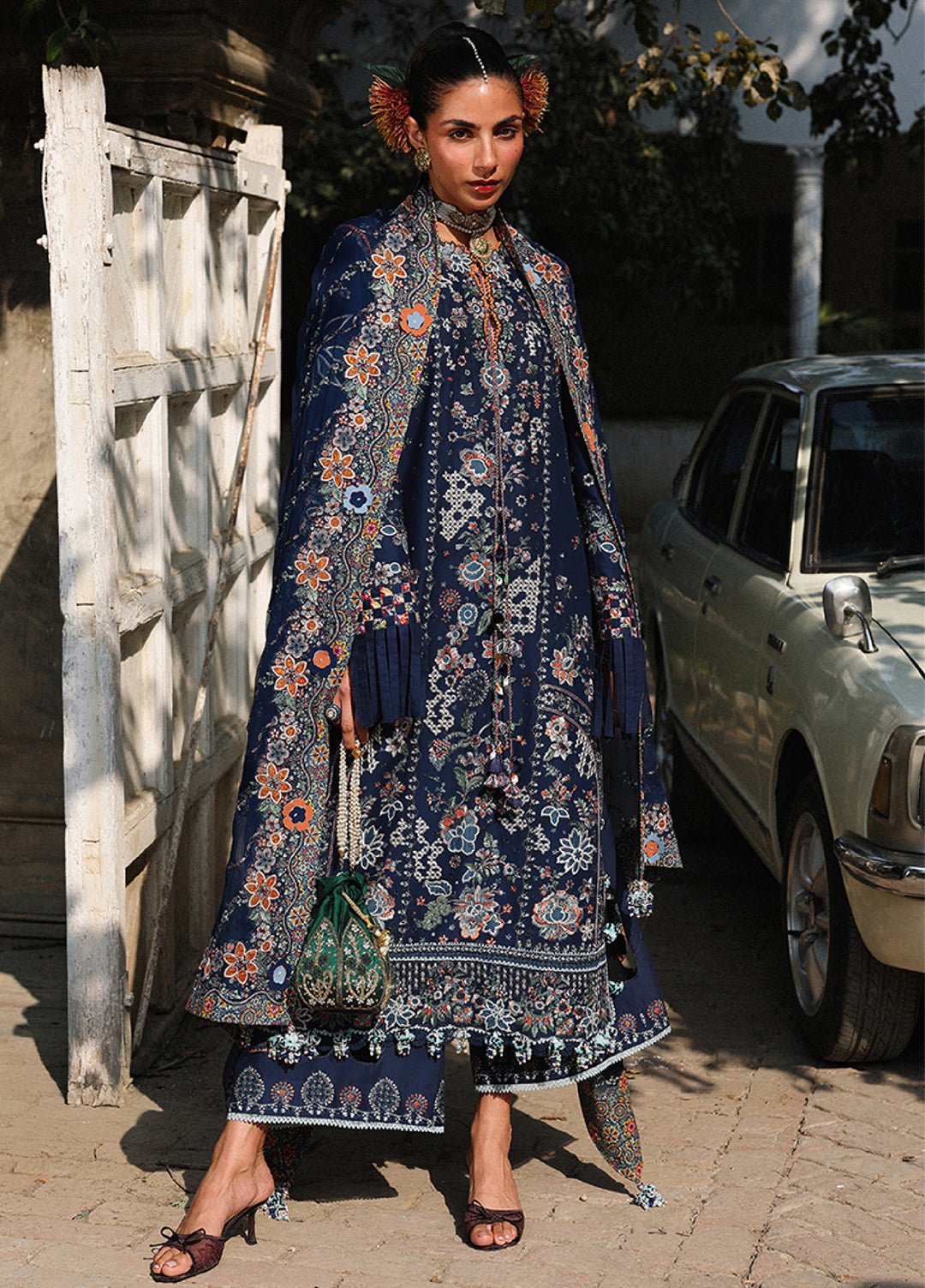 Kalabagh by Hussain Rehar Unstitched Embroidered Luxury Lawn 3 Piece Suit HR26UKL D9 Amalfa - Festive Collection
