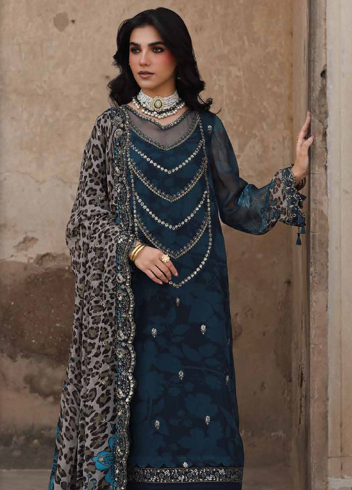 Vasal by Charizma Unstitched Luxury Chiffon Embroidered Suits 3 Piece CRZ25LC VSL25-43 - Festive Collection