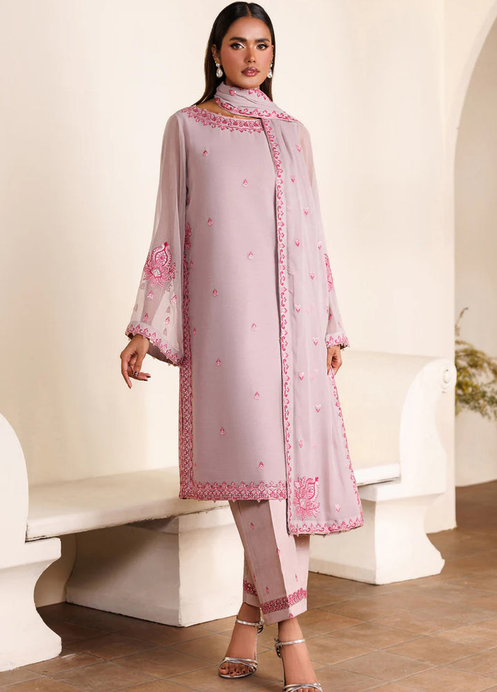 Zarif Women RTW Embroidered Chiffon 3 Piece Suit ZR26UCR ZRF-EMC-25 - Eid Collection