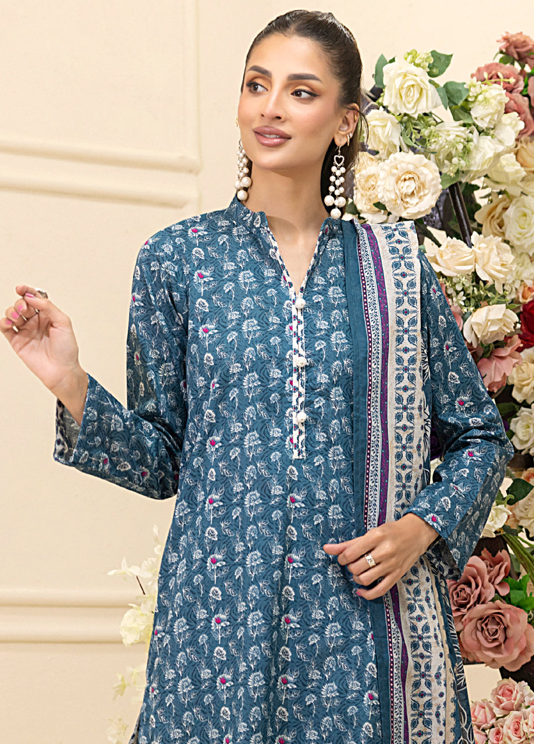 Salina by Regalia Textiles Unstitched Digital Printed Lawn 3 Piece Suit RG26SUVII D-10 - Summer Collection