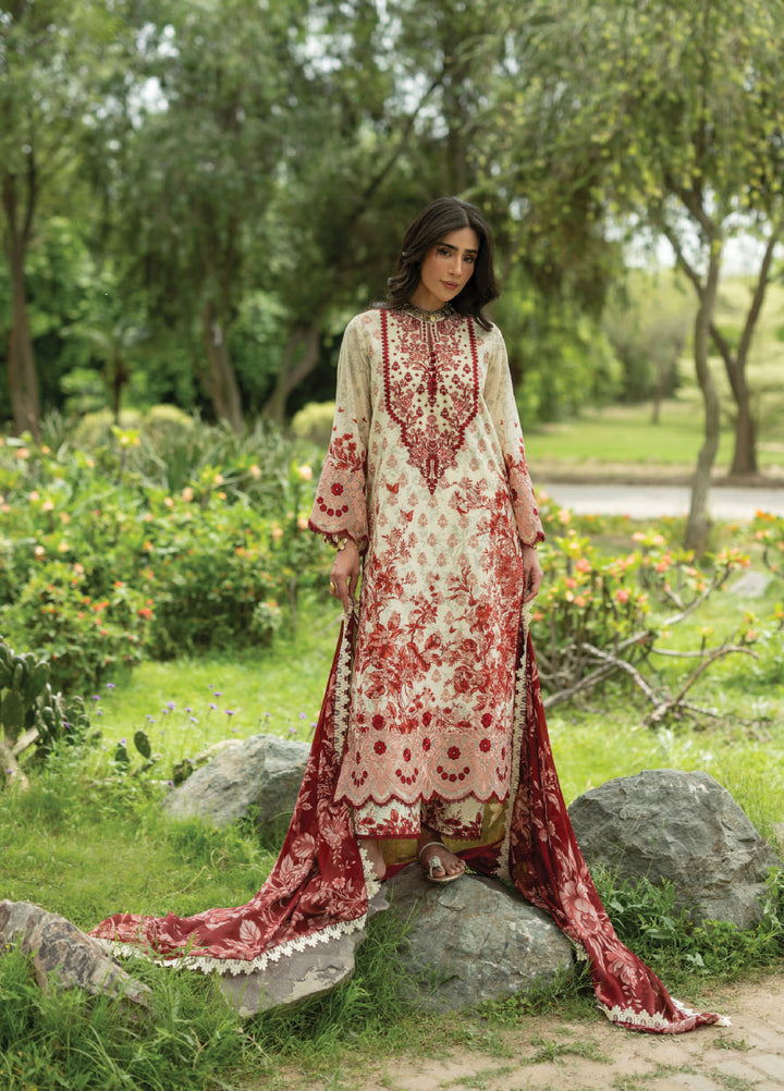 Zainab Chottani Unstitched Embroidered Lawn 3 Piece Suit ZC26ULE Laine 16 - Eid Collection