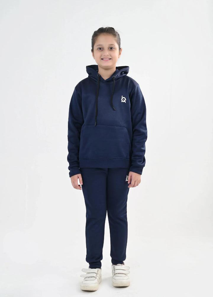 IQ Exclusive Kids Track Suit Fleece 2 PieceNavy Bliss Hoodie Tracksuit-Unisex Kids - Winter Collection