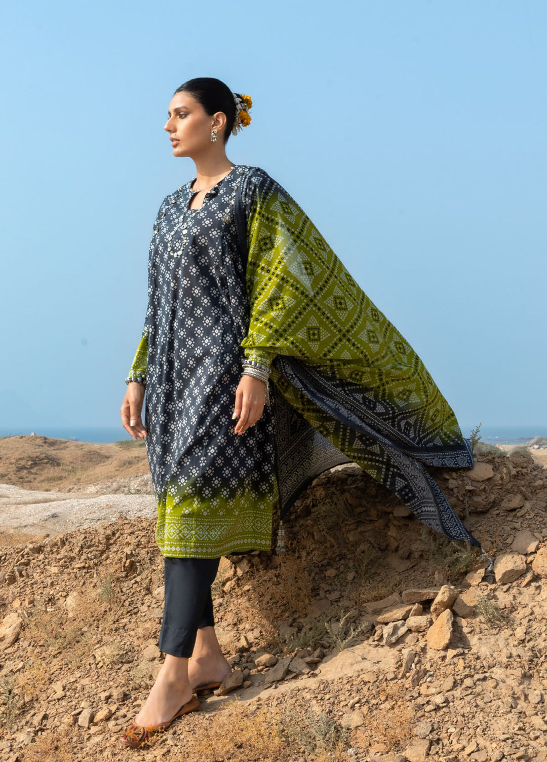 The Chunri by Gul Ahmed Unstitched Printed Lawn 3 Piece Suit GA26UTCL CL-62109 A - Summer Collection