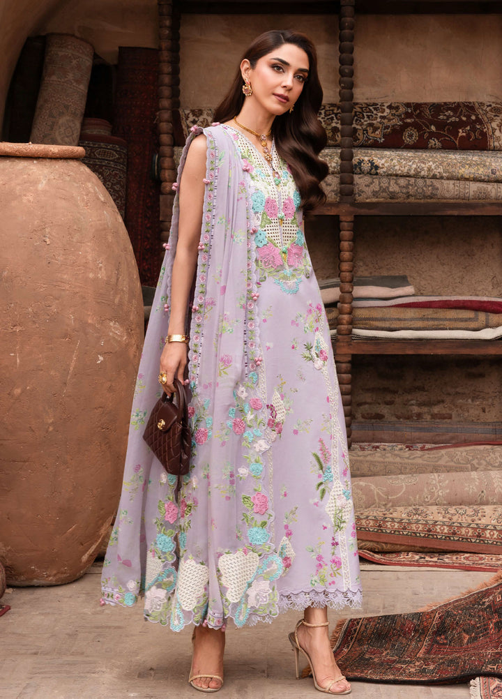 Saira Shakira Unstitched Embroidered Lawn 3 Piece Suit SSR26ULE SS-006B - Eid Collection