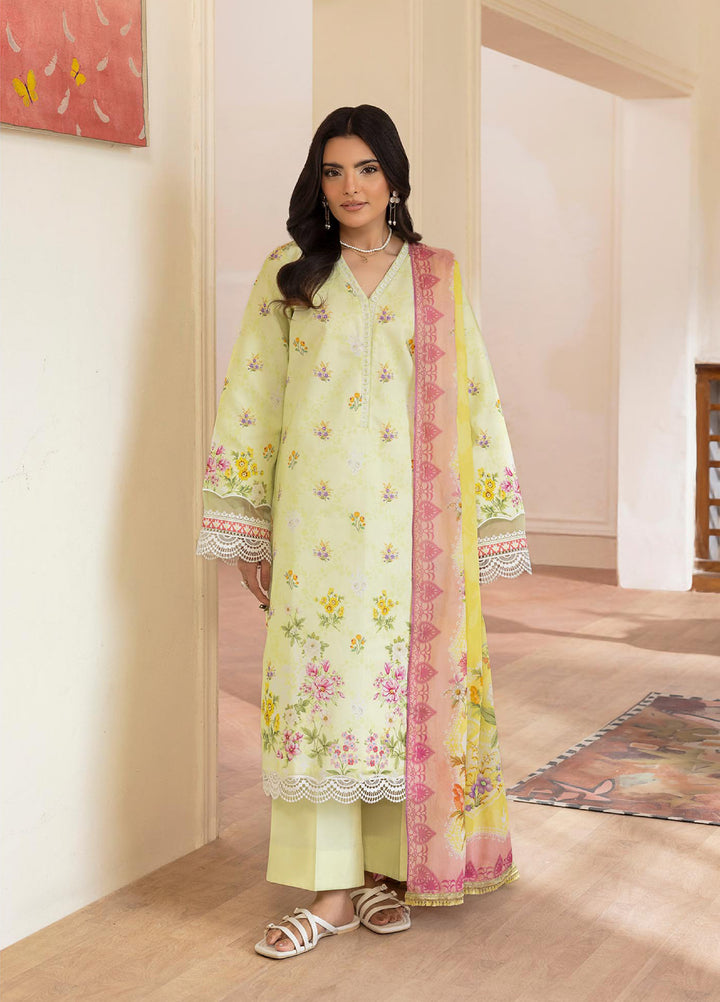 Nissa by RajBari Unstitched Printed Lawn 3 Piece Suit RB26ULN D-10 - Casual Collection