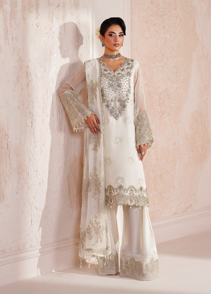 Aymal by Alizeh Fashion Unstitched Embroidered Chiffon 3 Piece Suit AFB26UA D-05 Zeba - Festive Collection