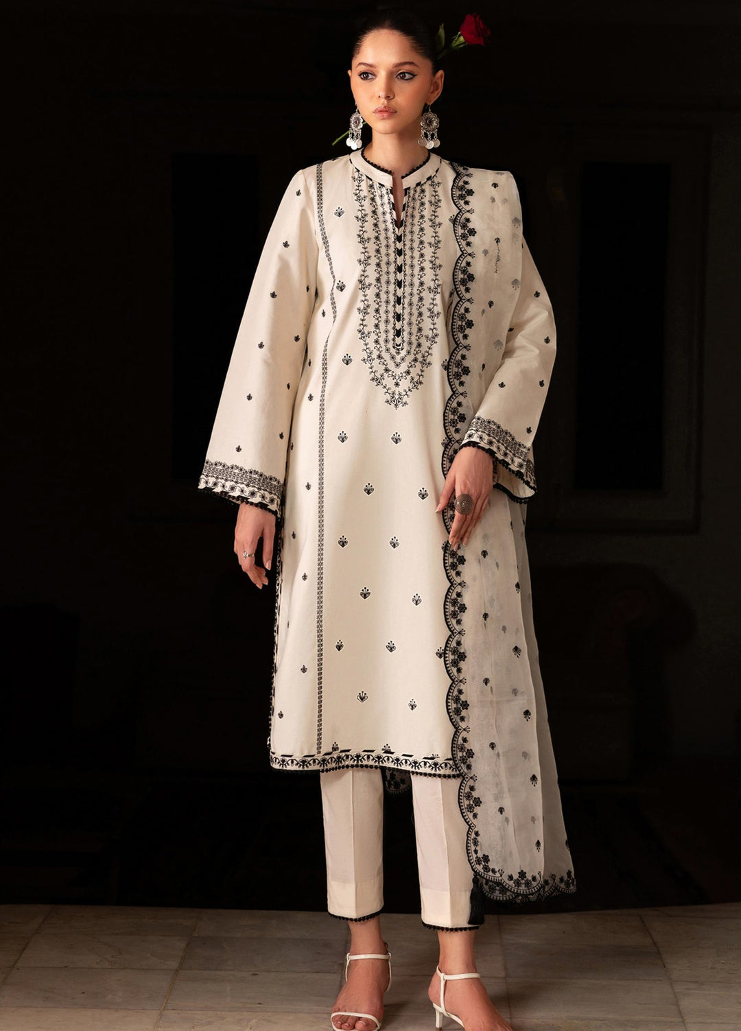 Zarif Unstitched Embroidered Lawn 3 Piece Suit ZR26ULF YARA 03 - Festive Collection