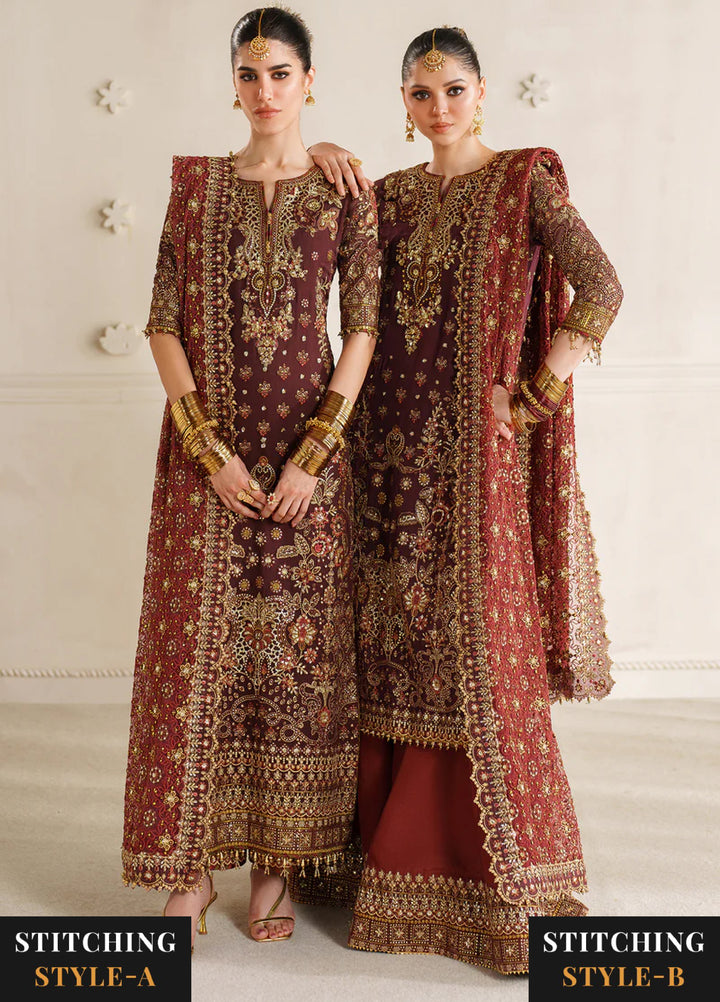 Chantelle by Baroque Unstitched Embroidered Organza 3 piece BQ25CF V14- D 07 - Formals Collection