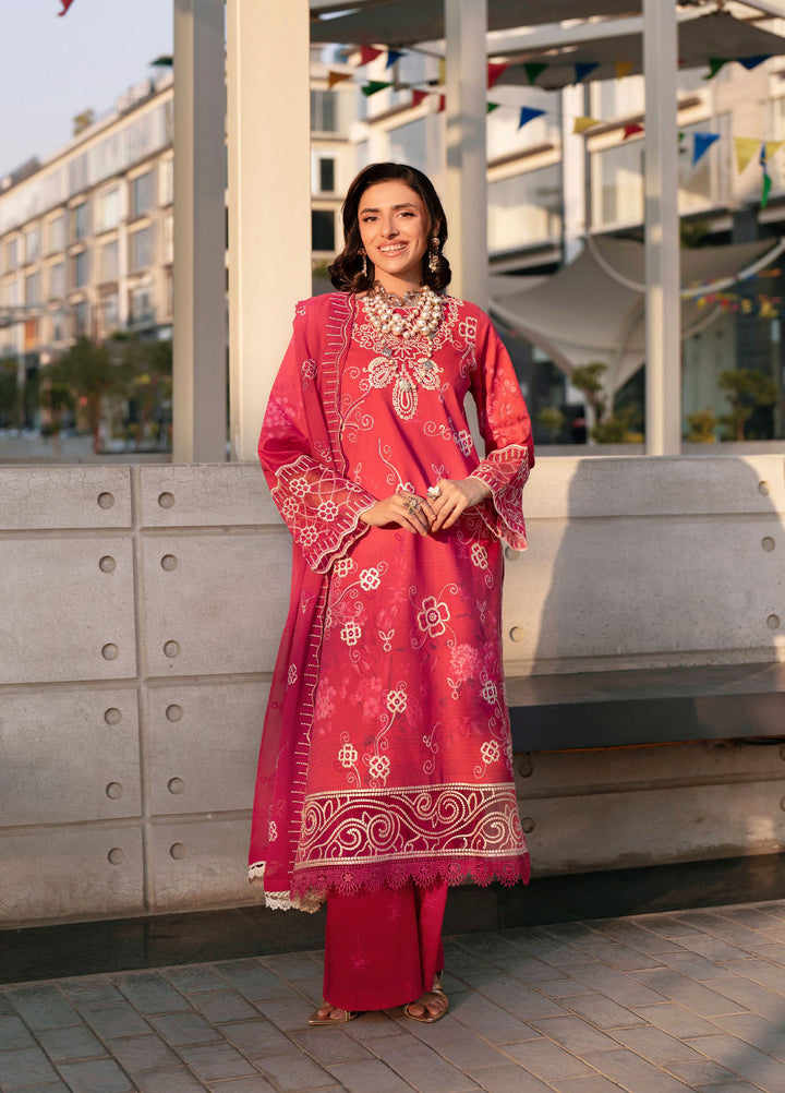 Broadway by Mahnur Unstitched Embroidered Lawn 3 Piece Suit MN26UB BW-013 - Summer Collection