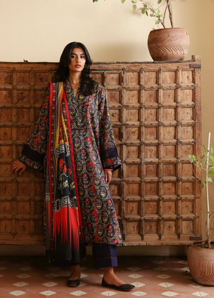 Amaya by Zaha Unstitched Printed Lawn 3 Piece Suit ZK26UAL Veda APL26-08 - Casual Collection