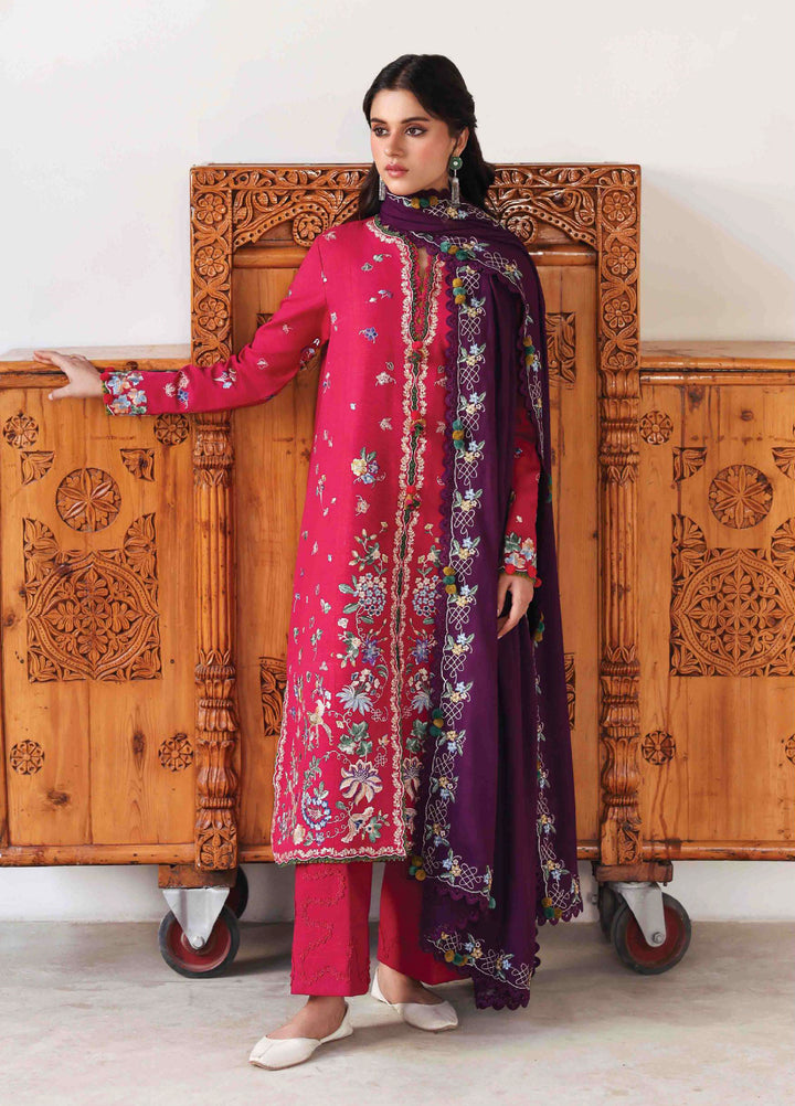 Amaris by Republic Womenswear Unstitched Luxury Shawl Khaddar Embroidered Suits 3 Piece RW25AS D-8 - Winter Collection