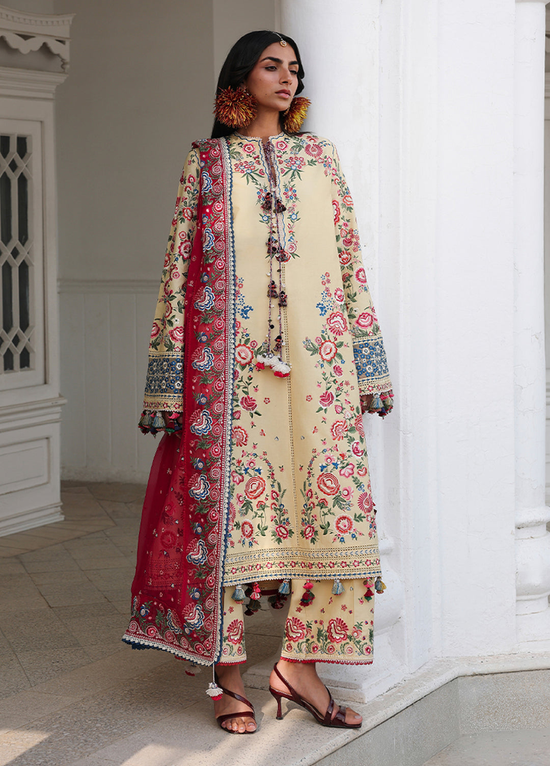 Kalabagh by Hussain Rehar Unstitched Embroidered Luxury Lawn 3 Piece Suit HR26UKL D2 Zubdah - Festive Collection