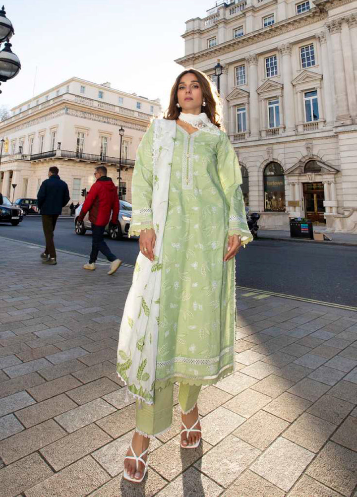 AL Zohaib Dhagakari Unstitched Embroidered Lawn 3 Piece Suit AZ26UD D-3 - Summer Collection