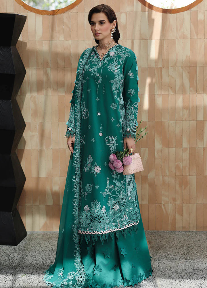 Qalamkar Chikankari Unstitched Embroidered Lawn 3 Piece Suit QLK26UCL CM-07 Rogue - Summer Collection