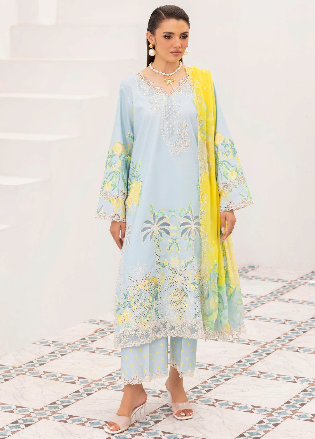 Rang e Bahar by Charizma Unstitched Embroidered Lawn 3 Piece Suit CHR26ULR CRB6-25 - Summer Collection